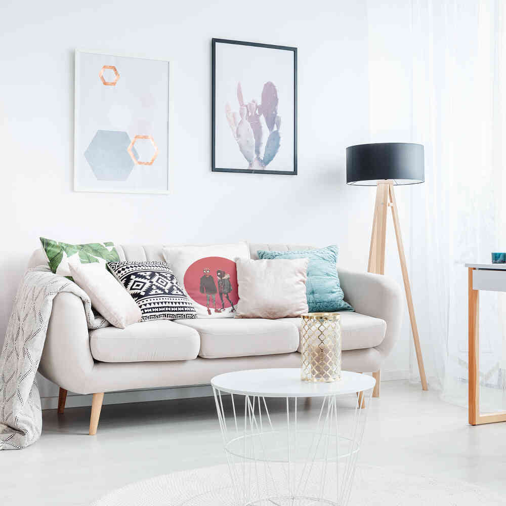 Coussin de santé blanc avec Spiderman