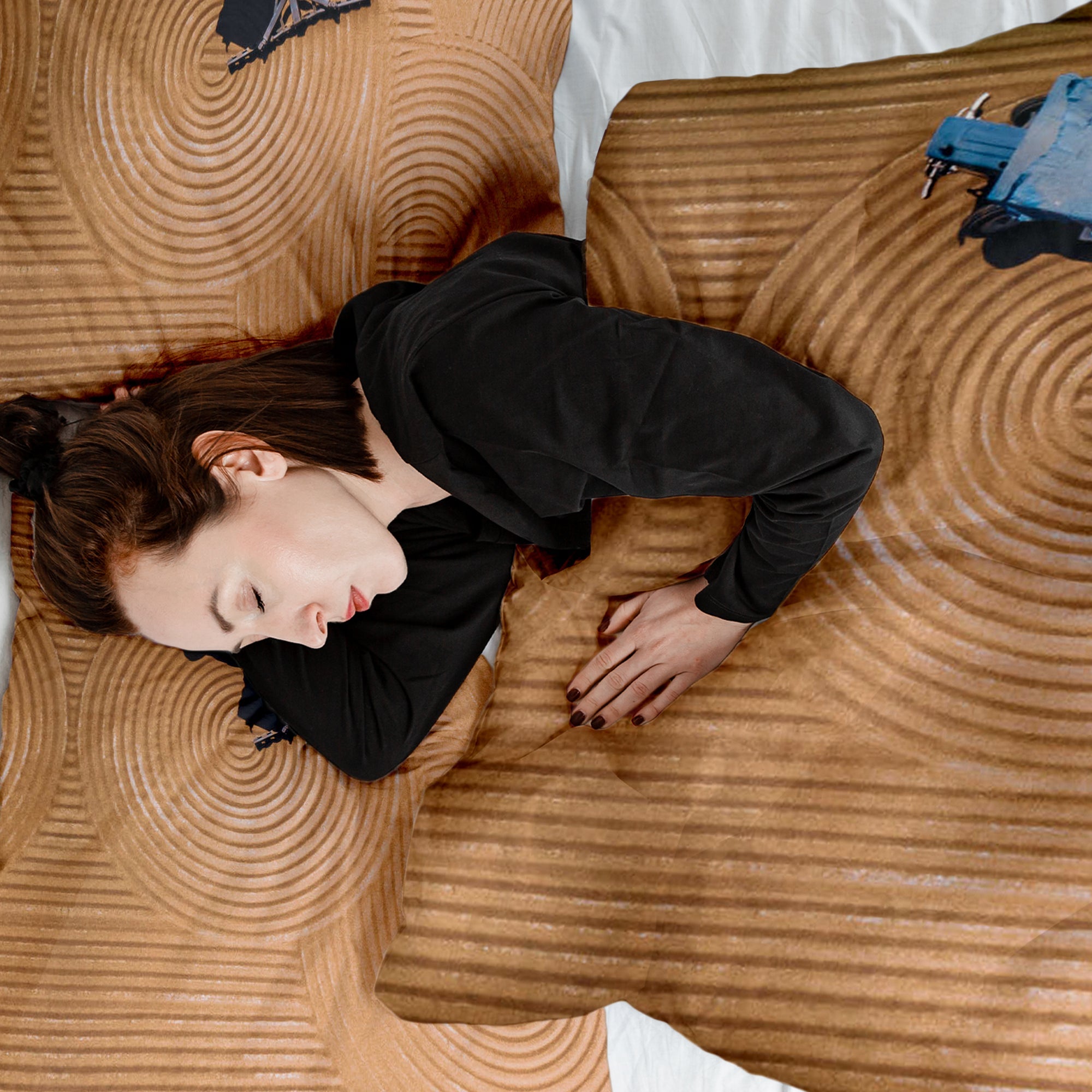 Original therapy blanket - cotton cover circles in the field