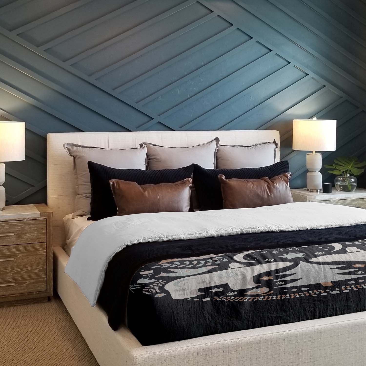 Original therapy blanket - cotton cover Christmas in Moscow