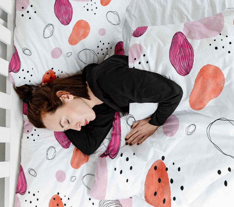 Original therapy blanket - cotton cover abstract circles