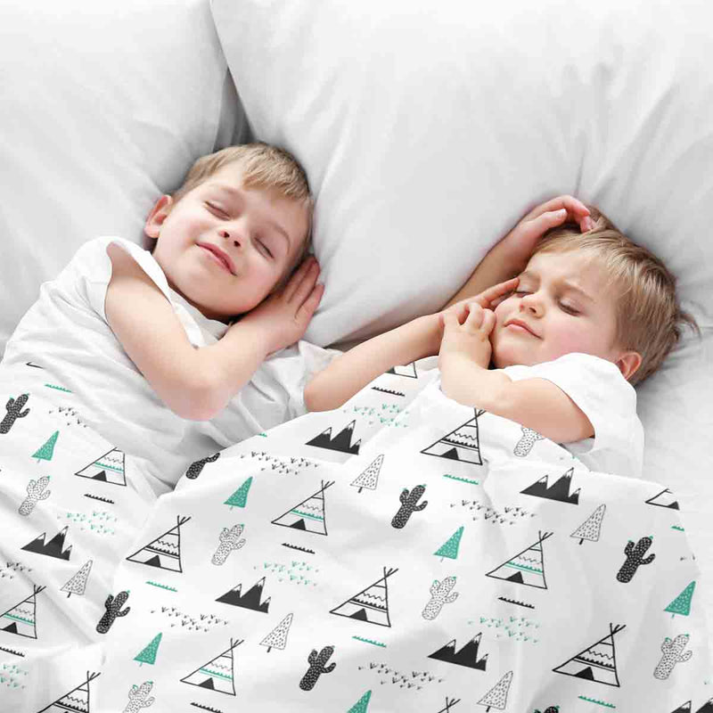 Therapy blankets bedding set white Indian