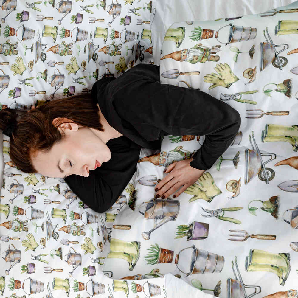 Couverture thérapeutique originale - Housse en coton blanc jardinage