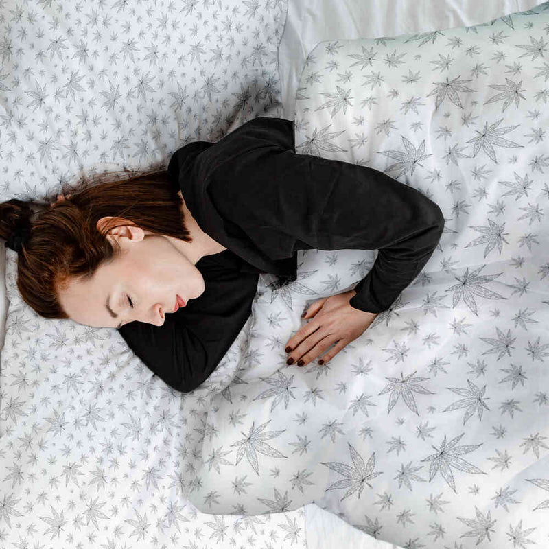 Original therapy blanket - cotton cover gray with ivy