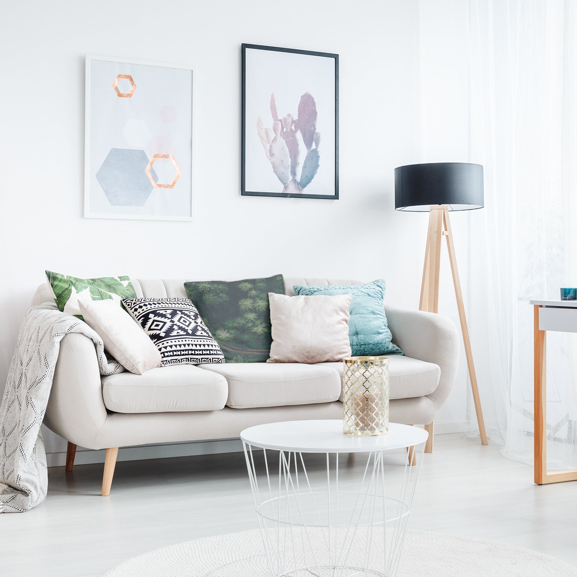 Coussin de santé Rue dans la forêt