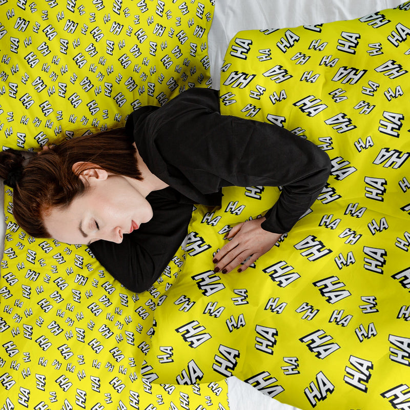 Original therapy blanket - cotton cover yellow Ha Ha