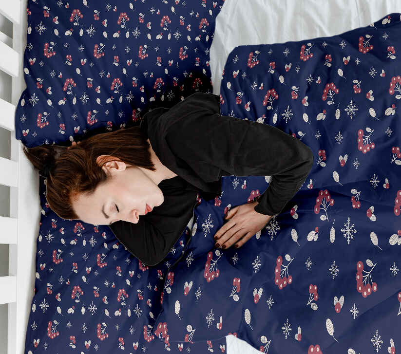 Couette de thérapie Ensemble de literie Bleu Groseille