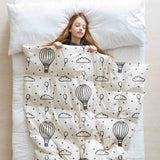 Original therapy blanket - cotton cover hot air balloons