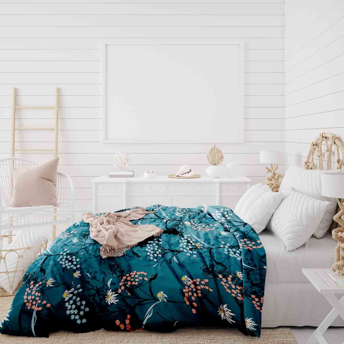 Couette thérapeutique Ensemble de linge de lit Fleurs de printemps