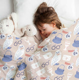 Therapy blanket and bedding set with Harry's owl.