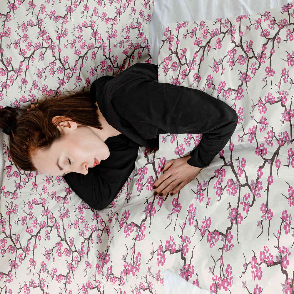 Therapy blankets bedding set Japanese cherry blossom