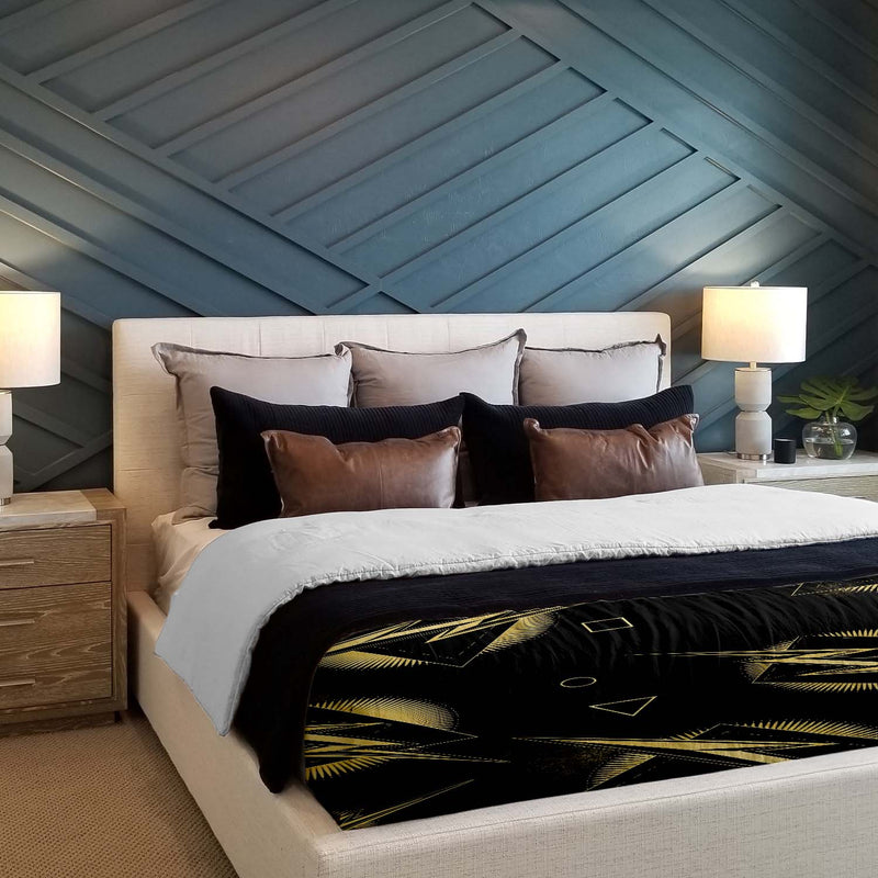 Therapy blankets bedding set yellow lightning bolt