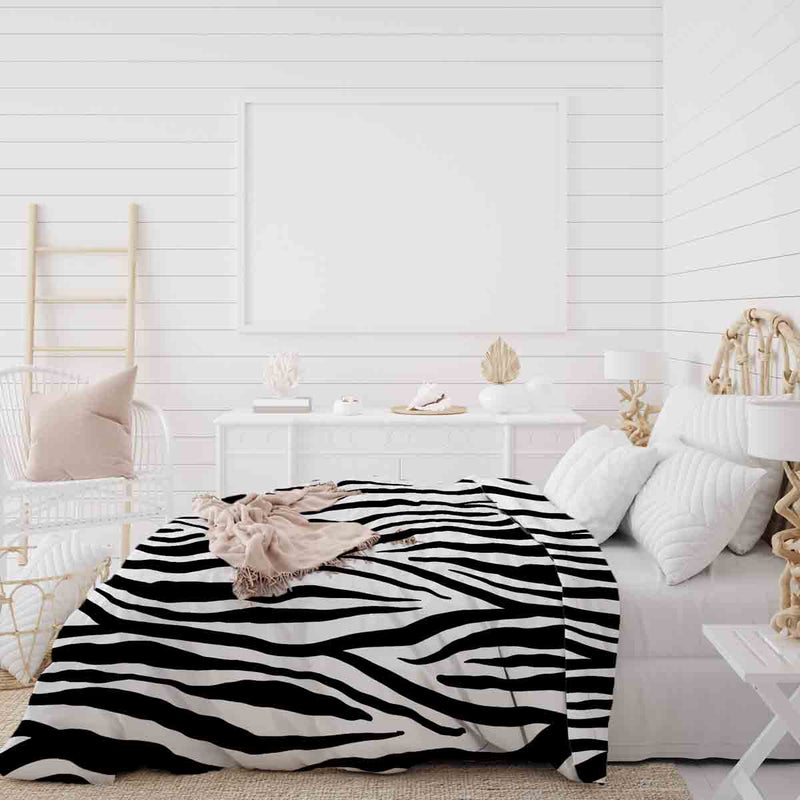 Original therapy blanket - cotton cover zebra print