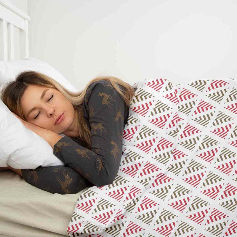 Original therapy blanket - cotton cover Christmas triangles
