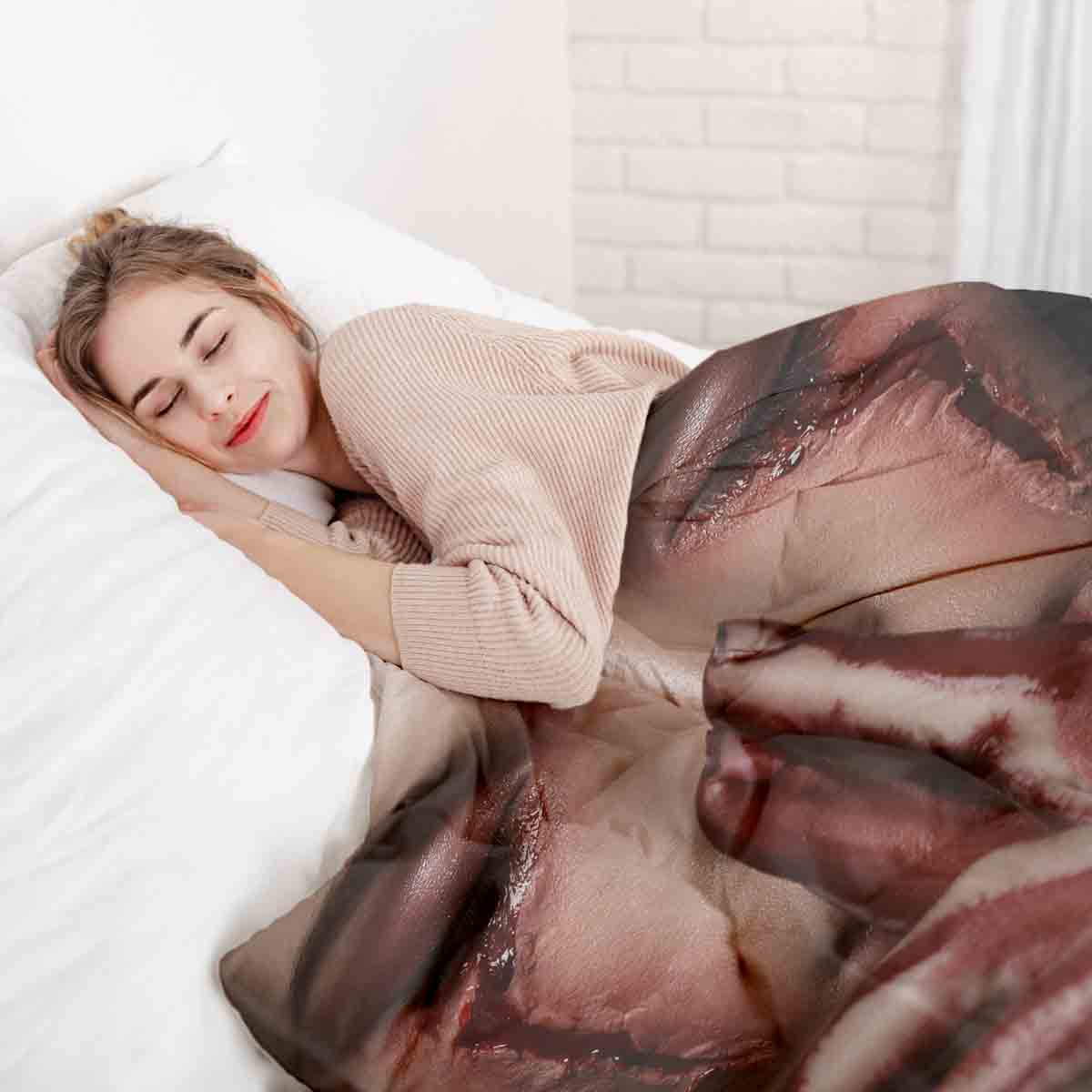 Therapy blankets bedding set Halloween face