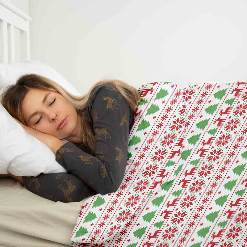 Therapy blankets and bedding set: Christmas in Norway