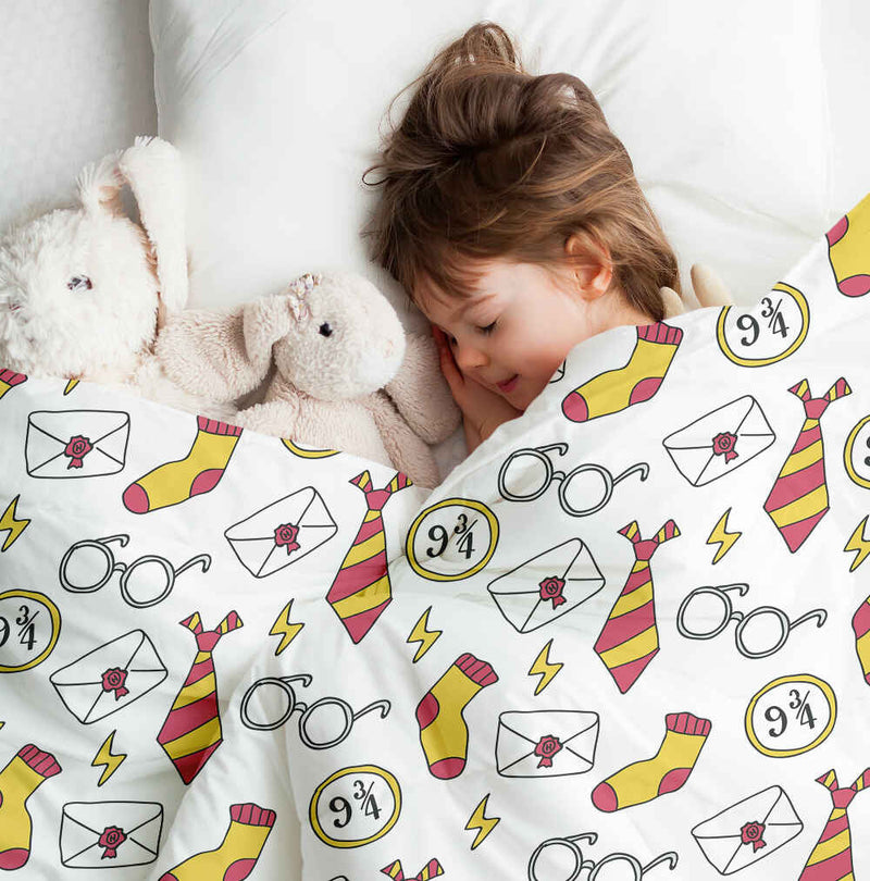 Original therapy blanket - cotton cover white magic school