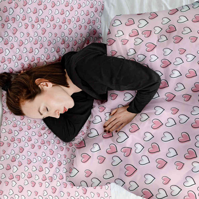 Original therapy blanket - cotton cover sweet little hearts
