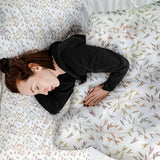 Original therapy blanket - cotton cover with delicate colorful branches