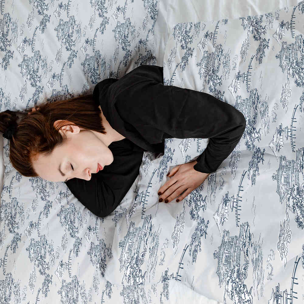 Couette thérapeutique Ensemble de literie gris muraille de Chine