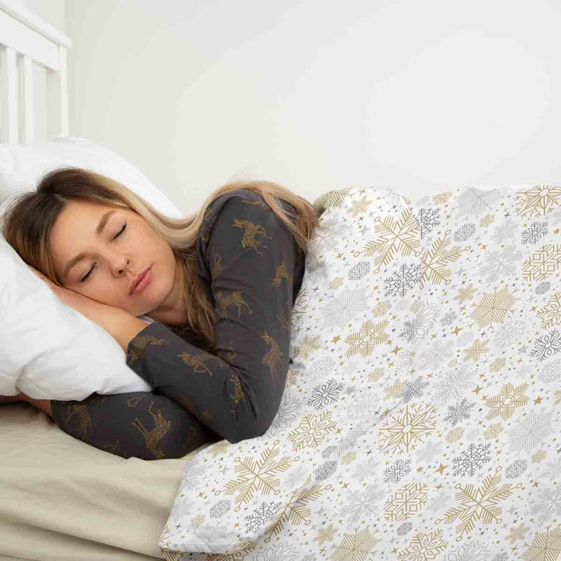Original therapy blanket - cotton cover light snow flurry