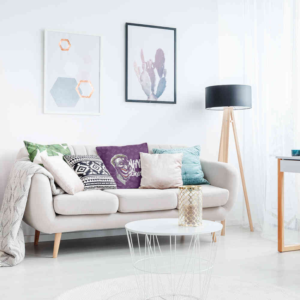 Coussin de santé violet Why So Serious?