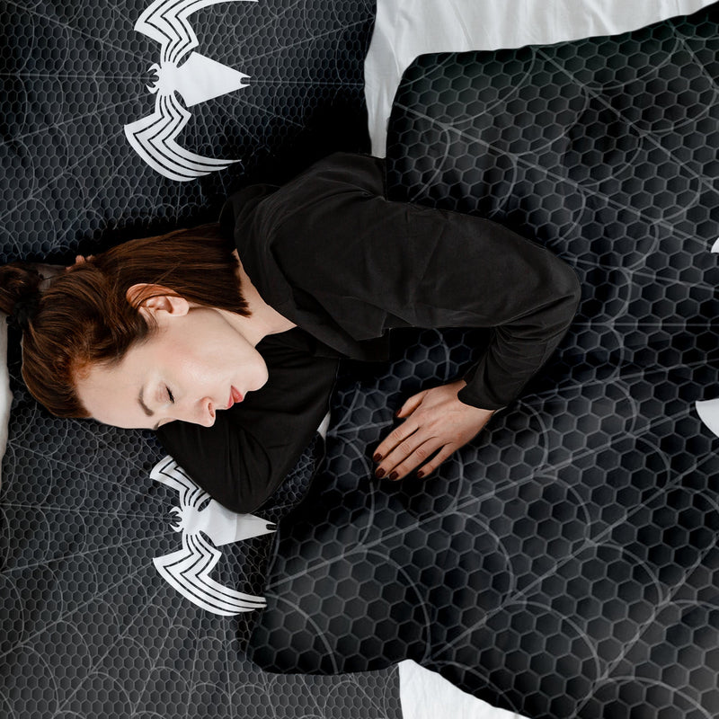 Original therapy blanket - cotton cover black with spider