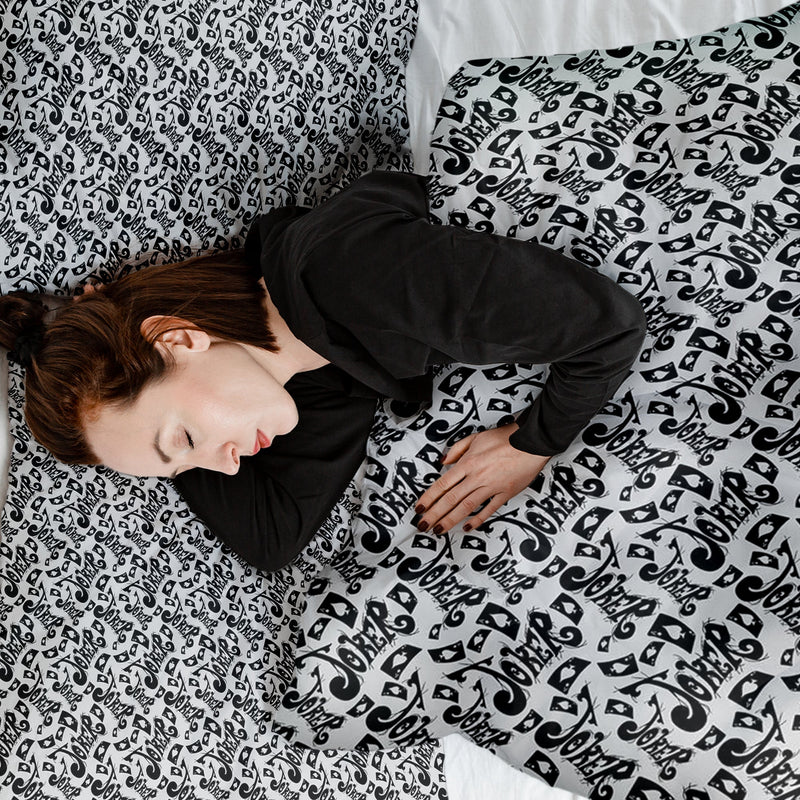 Original therapy blanket - cotton cover lettering in black Joker