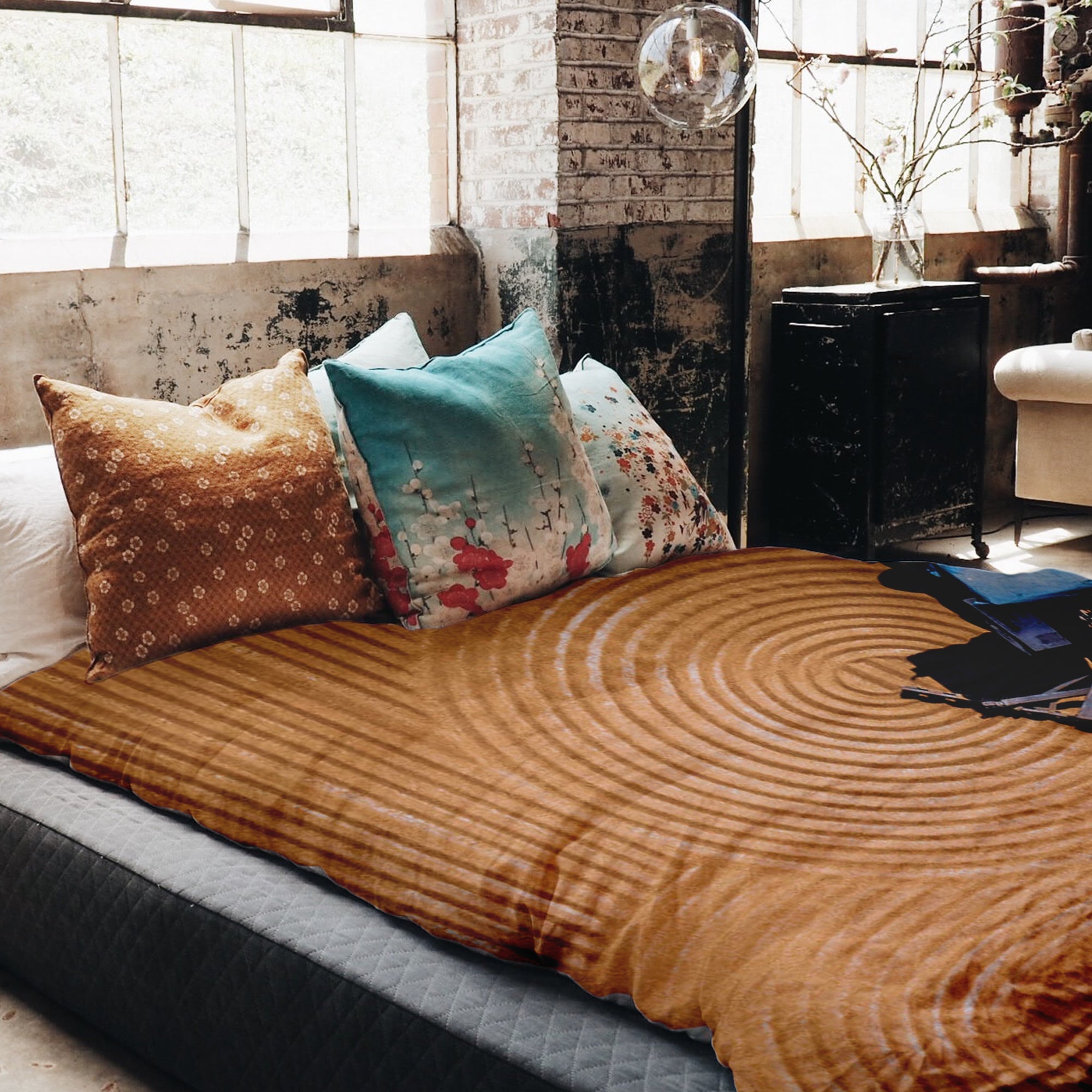 Therapy blankets bed linens circles in the field