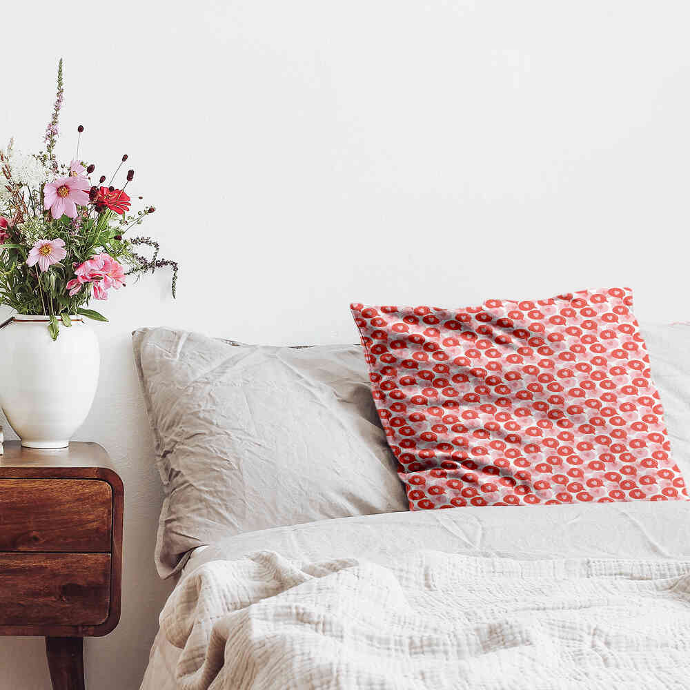 Health pillow speech bubble with heart