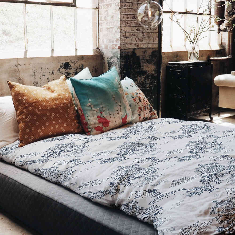 Couette thérapeutique Ensemble de literie gris muraille de Chine