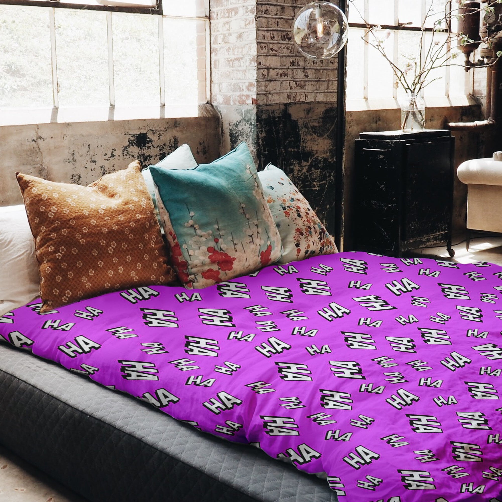 Therapy blankets bedding set Ha Ha Ha