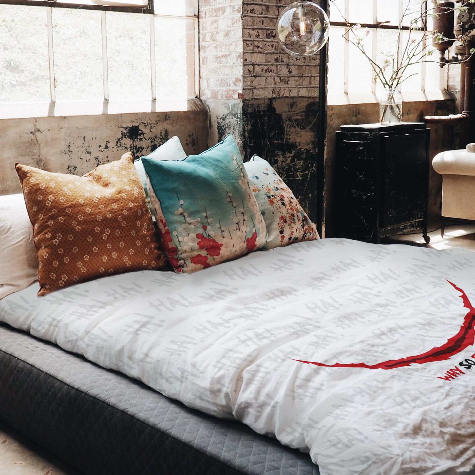 Original therapy blanket - cotton cover white Why so serious?