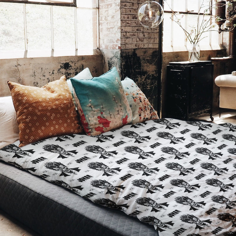 Original therapy blanket - cotton cover Joker black-white