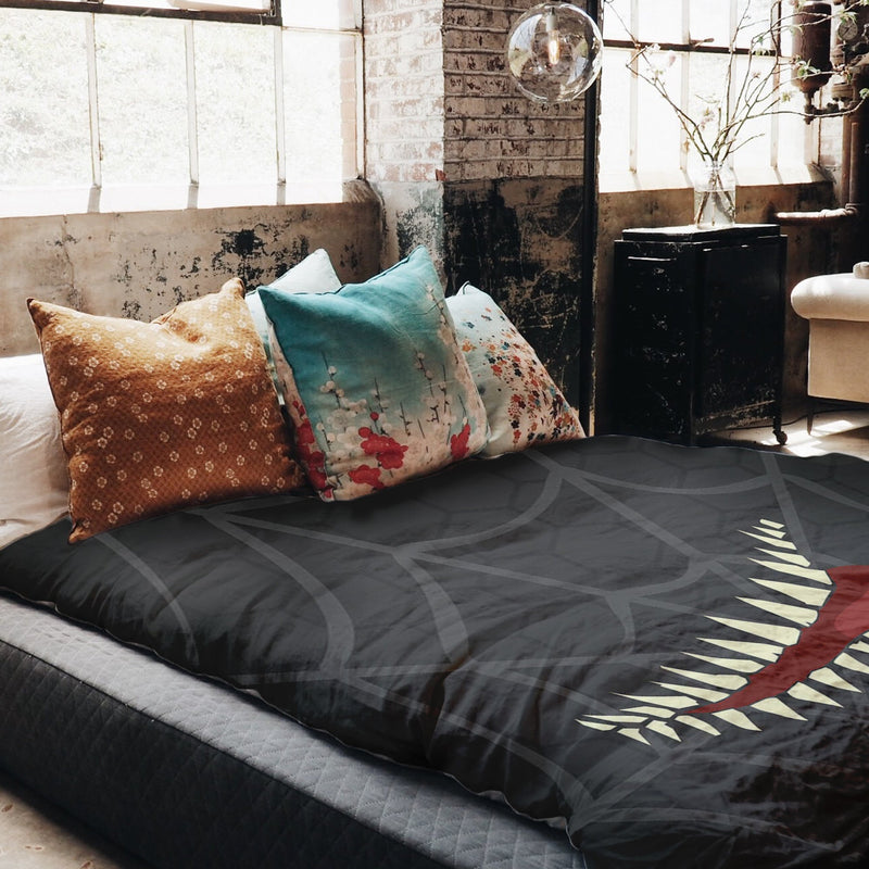 Original therapy blanket - cotton cover gray spiderweb