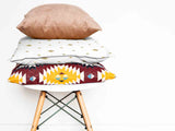 Health pillows with golden squares
