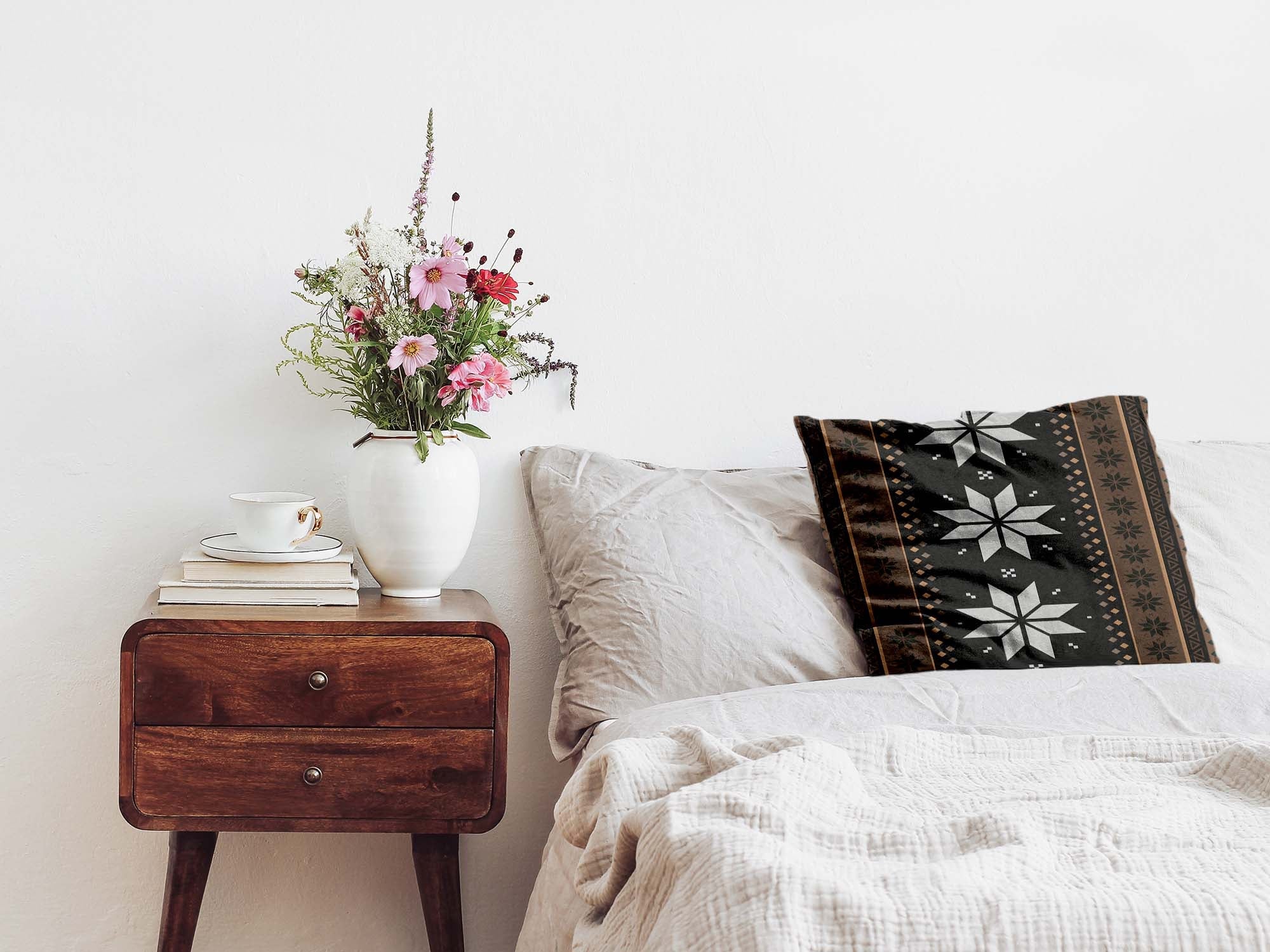 Coussin de santé rayé avec des étoiles