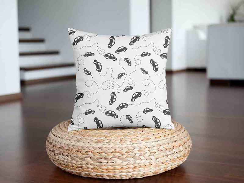 Health pillows with black cars