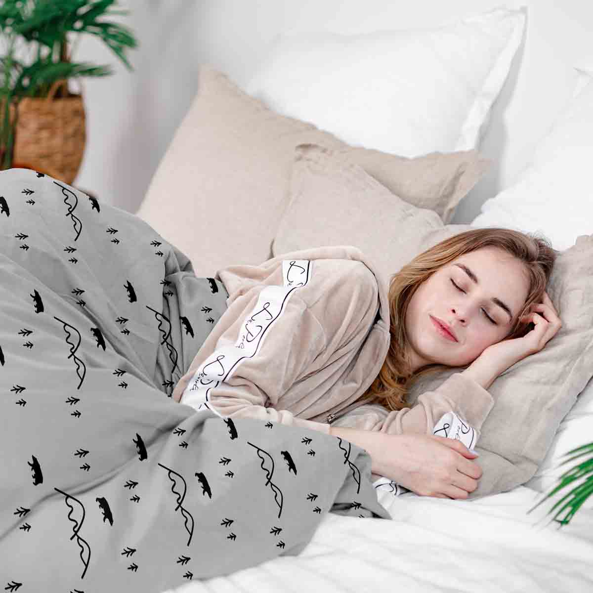 Original therapy blanket - cotton cover forest in Canada