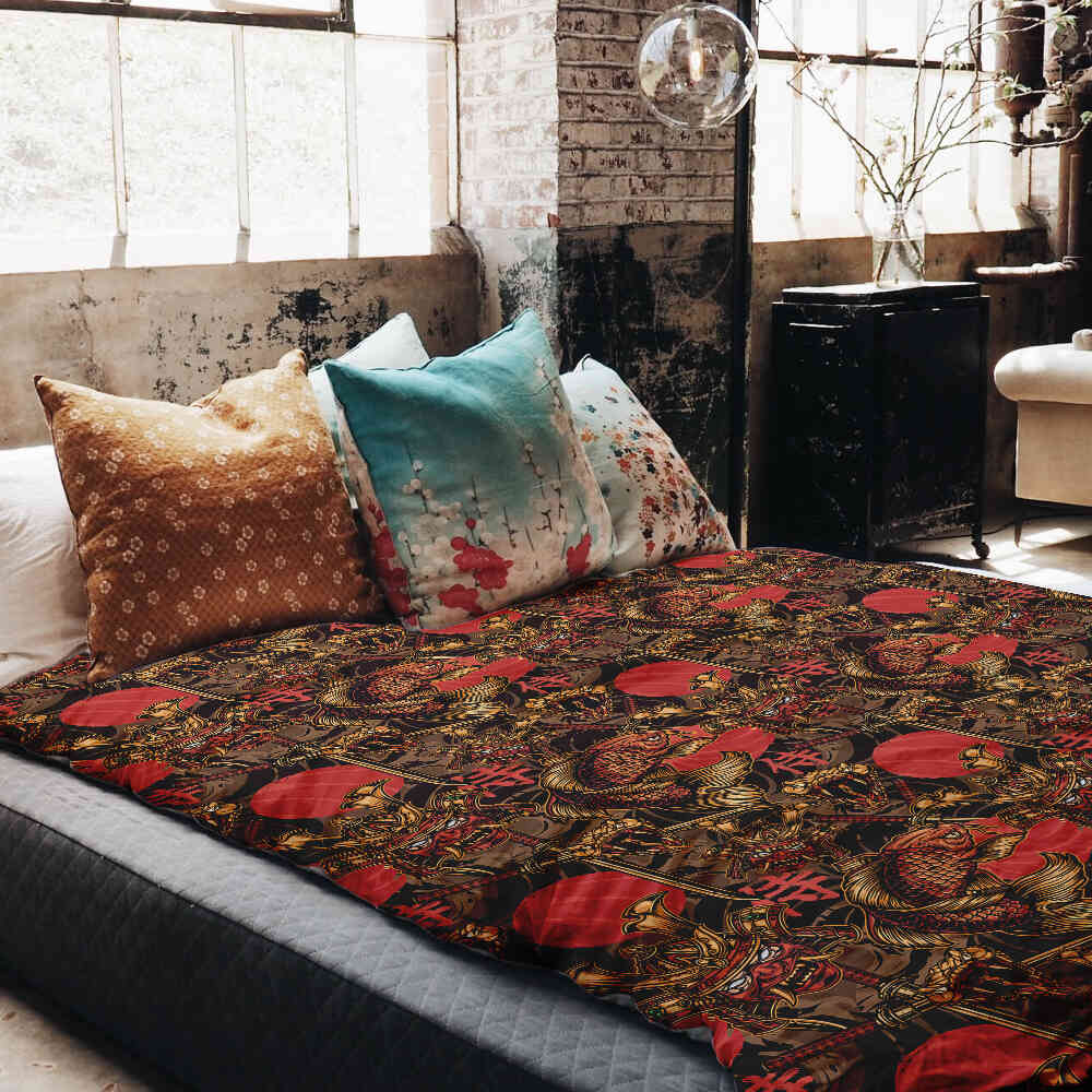 Therapy blankets bedding set Chinese martial arts