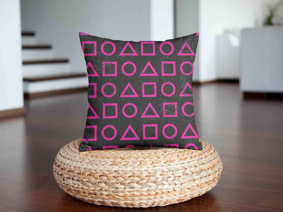 Health Pillow Pink Dalgona Shapes
