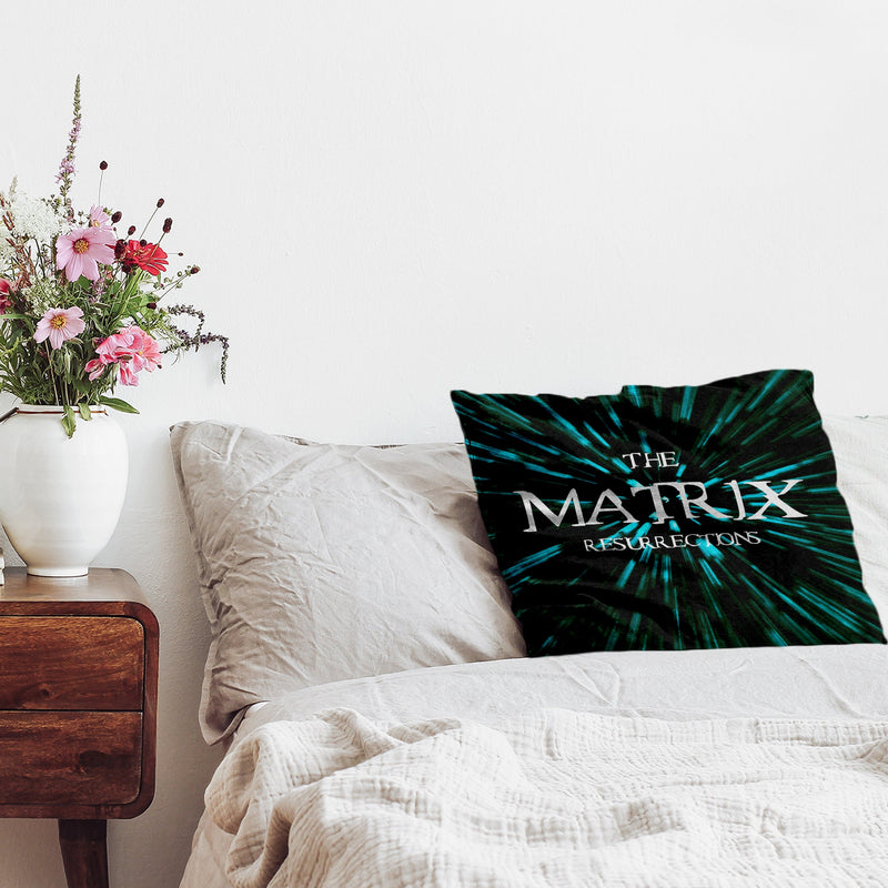 Health pillow with The Matrix lettering