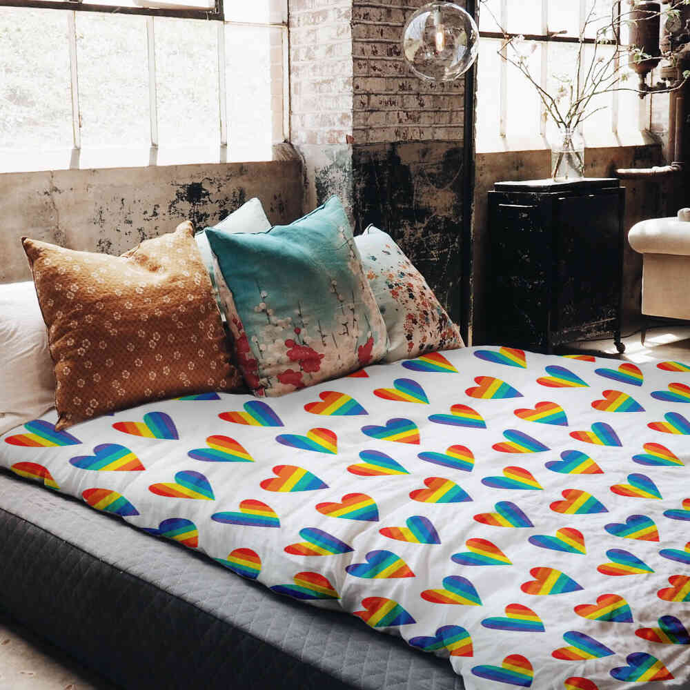 Couverture thérapeutique originale - Housse en coton LOVE IS LOVE