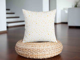 Health pillow, white with yellow stars.