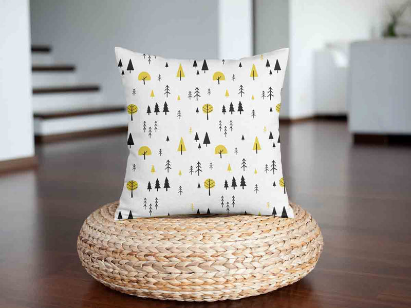 Health pillow with yellow trees