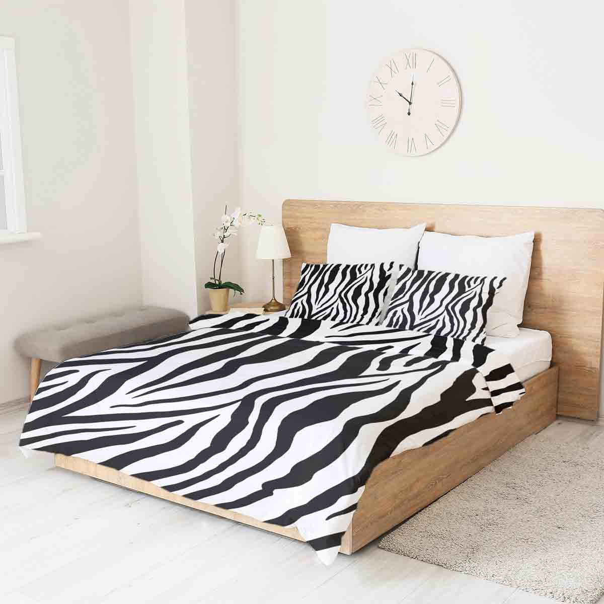 Original therapy blanket - cotton cover zebra print