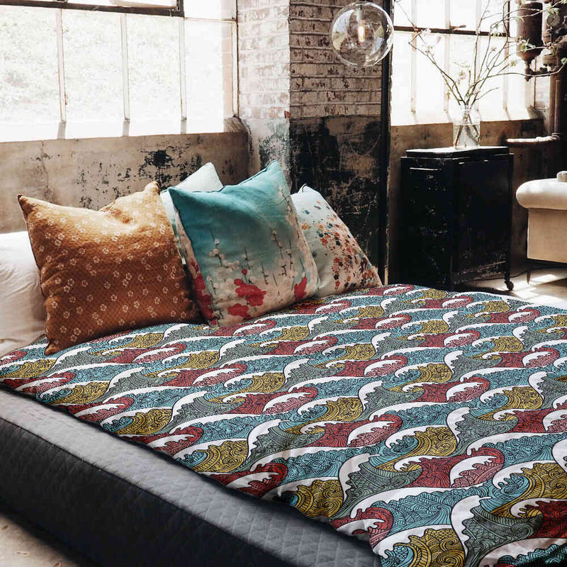 Original therapy blanket - cotton cover colorful wave breakers