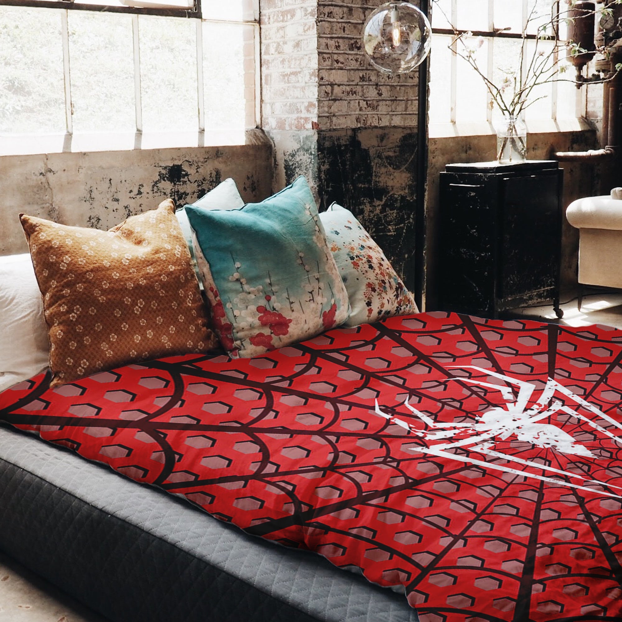 Couverture thérapeutique originale - Housse en coton Spiderman Araignée