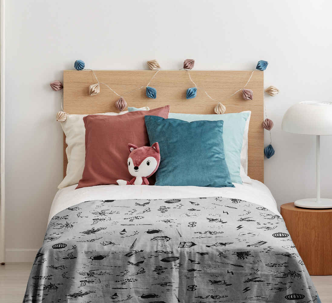 Therapy blankets bedding set gray magic