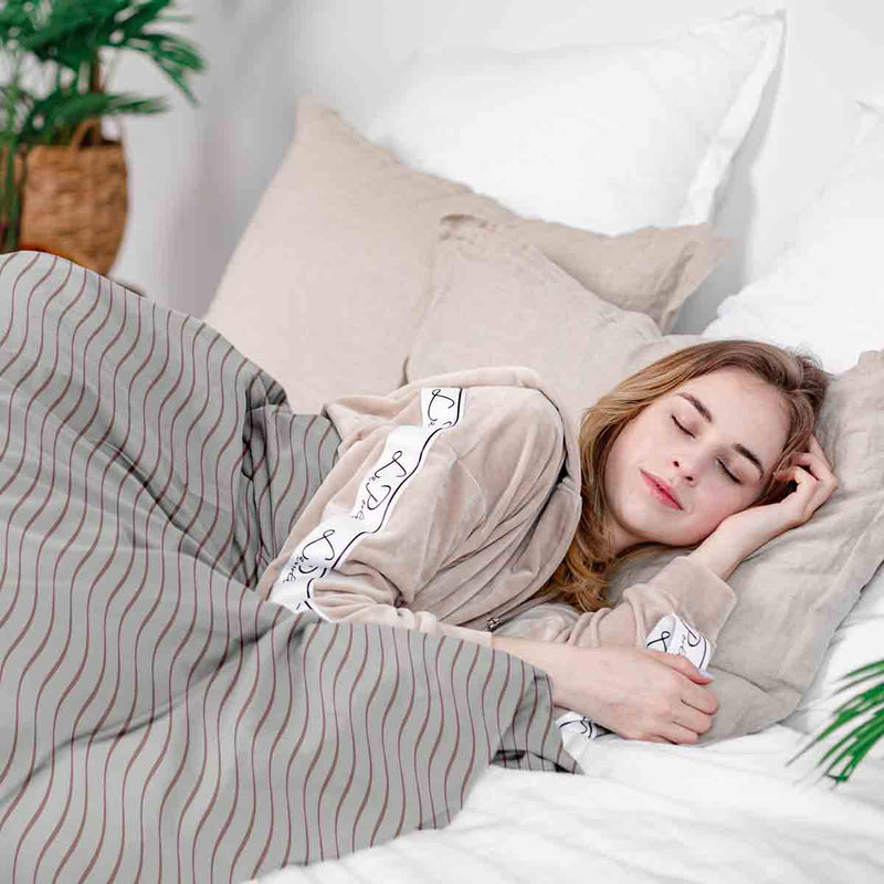 Therapy blankets bedding set pink waves