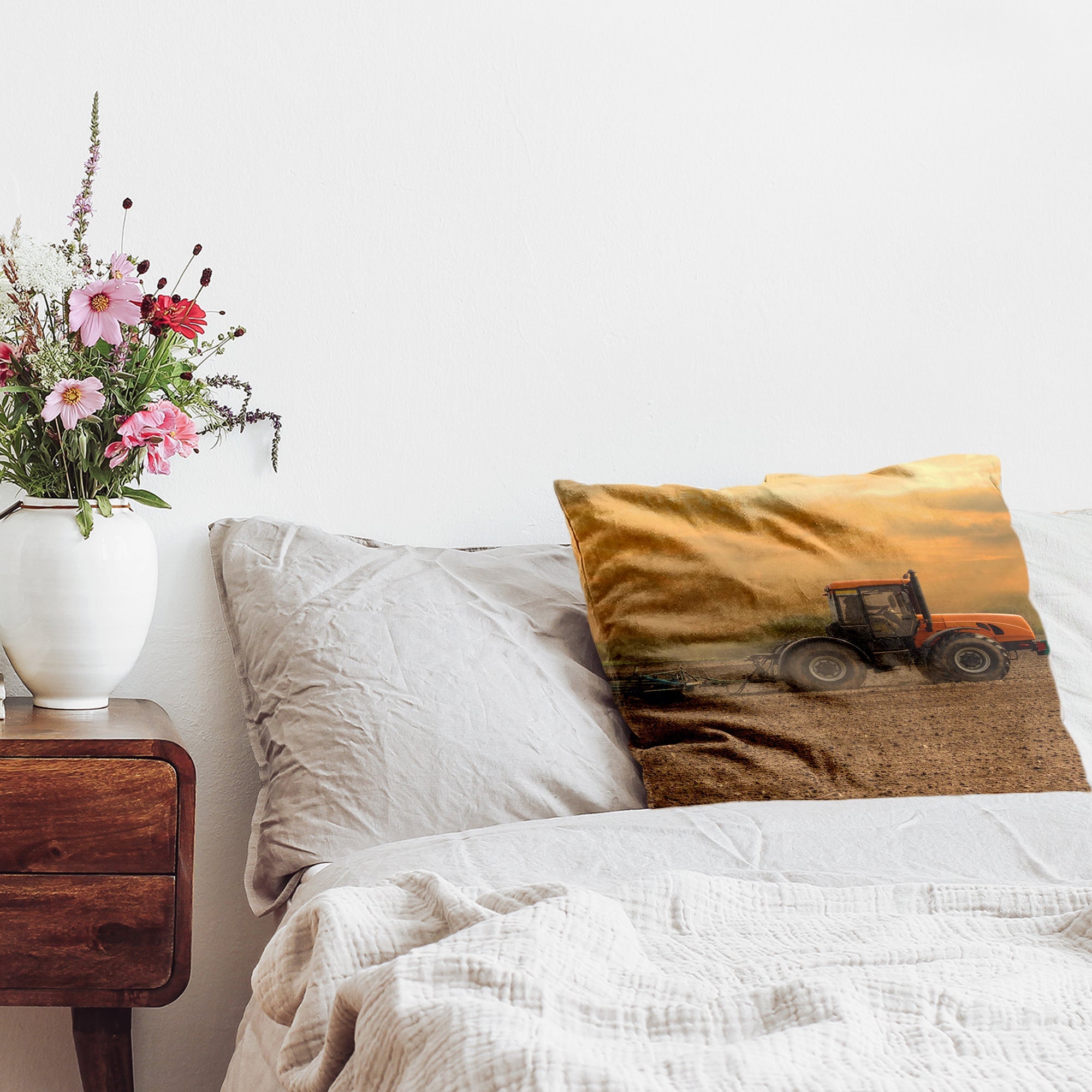 Coussin de santé tracteur avec remorque